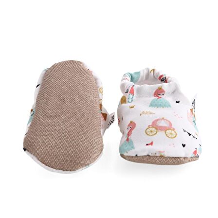 Prenses Organik Pamuk Ev Kreş Ayakkabısı Patik