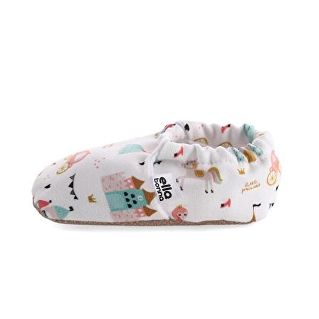 Prenses Organik Pamuk Ev Kreş Ayakkabısı Patik