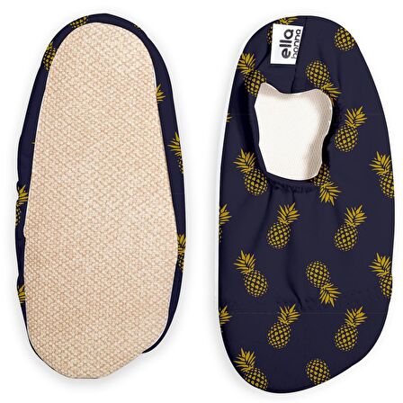Kaydırmaz Taban, Unisex Bebek, Çocuk Deniz Ayakkabısı, Havuz Patiği, Ananas