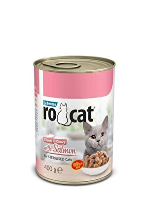 Ro-cat Somonlu Yetişkin Kedi Konservesi 400gr x 24 adet