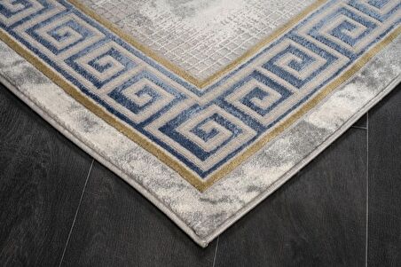 Home Dream Cresta Gri Mavi Modern Halı CRS001