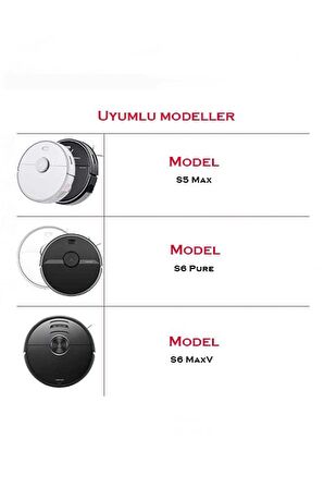 Roborock S6 Maxv 4'lü Mop Fiber Bezi