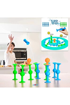 Pop Dart Vakum Molekül Pop Dart Oyunu 10+2 Parça Popit Dart Oyunu Duyusal Eğitici Oyuncak Squigz