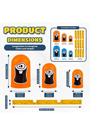 Monster XOX Strateji Zeka Oyunu Eğitici Kutu Oyunu Gobblers