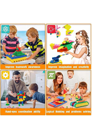 Constructo Stem Eğitici Oyuncak Yapı Oyuncağı Montessori Zeka Oyunu Yapı Taşları Seti