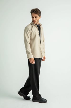 Erkek Regular Fit Kışlık Kaşe Gömlek