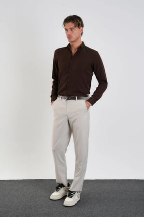 Flex Slim Fit Yumuşak Kolay Ütü Nefes Alan Erkek Gömlek