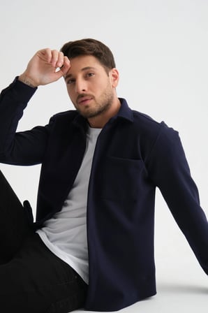 Erkek Regular Fit Kışlık Kaşe Gömlek