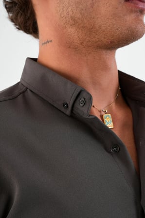 Flex Slim Fit Yumuşak Kolay Ütü Nefes Alan Erkek Gömlek