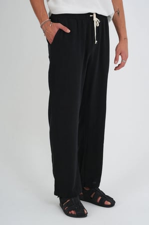 Comforted Erkek Keten Görünüm Rahat Pantolon Bol Paça Yeni Sezon