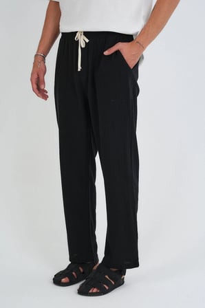 Comforted Erkek Keten Görünüm Rahat Pantolon Bol Paça Yeni Sezon