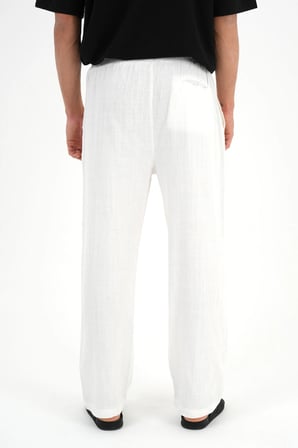 Comforted Erkek Keten Görünüm Rahat Pantolon Bol Paça Yeni Sezon
