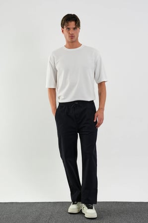 Calmfit Erkek Baggy Kalın Beli Lastikli Pantolon