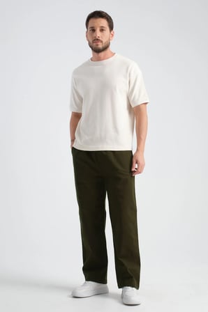 Calmfit Erkek Baggy Kalın Beli Lastikli Pantolon