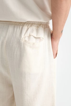 Thicked Erkek Kalın Baggy Keten Görünümlü Rahat Pantolon Bol Paça Yeni Sezon