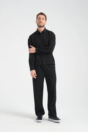Bond Keten Oversize Rahat Kalıp Premium Kumaş Basic Gömlek