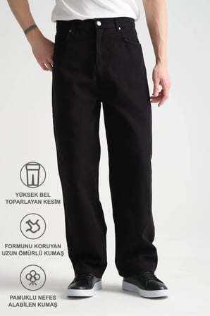 Canvas Pamuk Baggy Pantolon