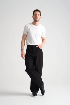 Canvas Pamuk Baggy Pantolon