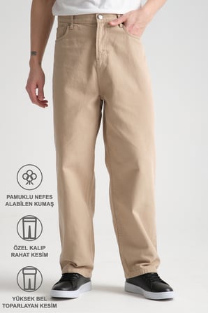 Canvas Pamuk Baggy Pantolon