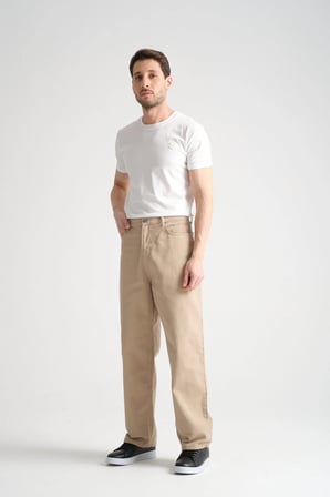 Canvas Pamuk Baggy Pantolon