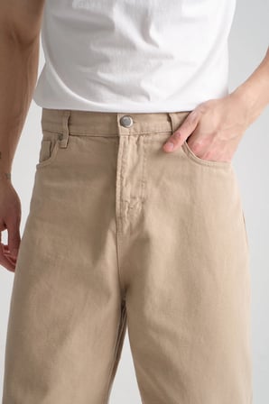Canvas Pamuk Baggy Pantolon