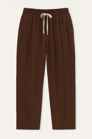Comforted Erkek Keten Görünüm Rahat Pantolon Bol Paça Yeni Sezon