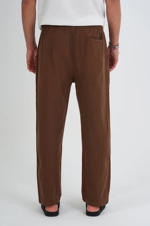 Comforted Erkek Keten Görünüm Rahat Pantolon Bol Paça Yeni Sezon