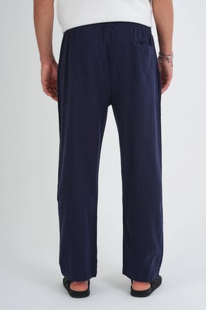 Comforted Erkek Keten Görünüm Rahat Pantolon Bol Paça Yeni Sezon