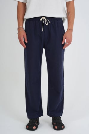 Comforted Erkek Keten Görünüm Rahat Pantolon Bol Paça Yeni Sezon