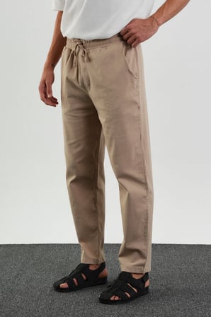 Karalyan Erkek Comfort Fit Rahat Kesim Pamuklu Pantolon