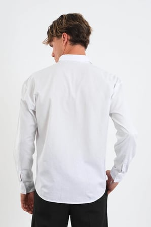 Infinity Erkek Comfort Fit Gömlek Beyaz