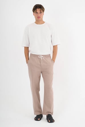 Comforted Erkek Keten Görünüm Rahat Pantolon Bol Paça Yeni Sezon