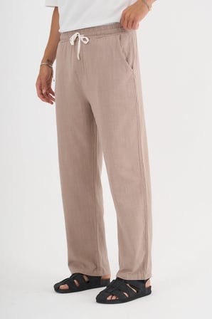 Comforted Erkek Keten Görünüm Rahat Pantolon Bol Paça Yeni Sezon