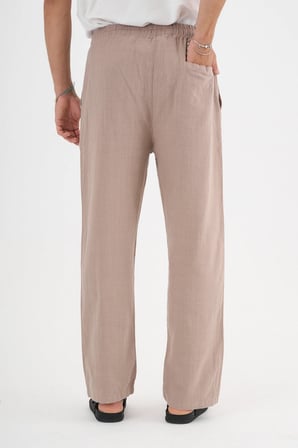 Comforted Erkek Keten Görünüm Rahat Pantolon Bol Paça Yeni Sezon