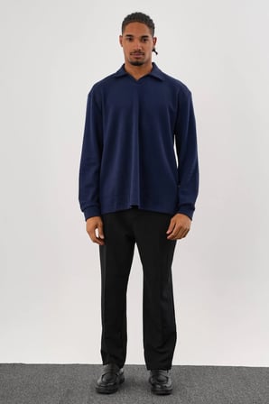 EASE Oversize Sweatshirt Lacivert
