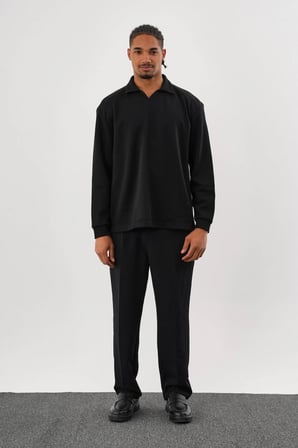 EASE Oversize Sweatshirt Siyah