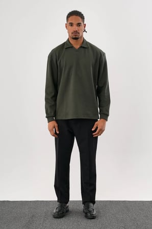 EASE Oversize Sweatshirt Haki