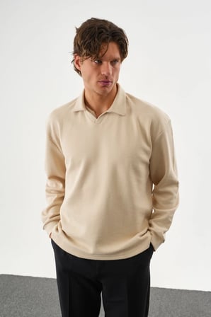 EASE Oversize Sweatshirt Bej