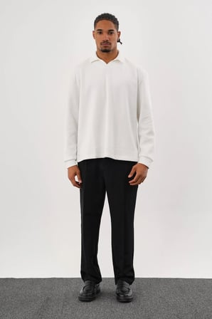 EASE Oversize Sweatshirt Beyaz