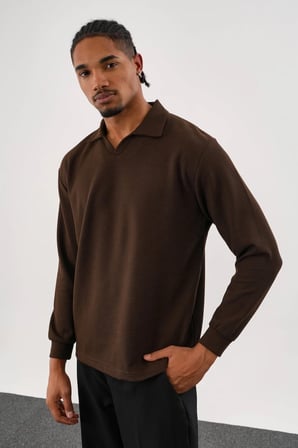 MELLOW Oversize Sweatshirt Kahve