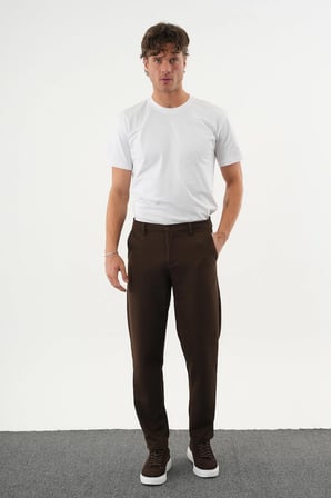 ARDEN Kışlık Kalın Slim Fit Kemerli Erkek Pantolon