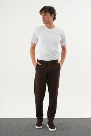 ARDEN Kışlık Kalın Slim Fit Kemerli Erkek Pantolon