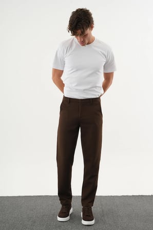 ARDEN Kışlık Kalın Slim Fit Kemerli Erkek Pantolon