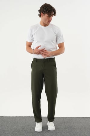 ARDEN Kışlık Kalın Slim Fit Kemerli Erkek Pantolon