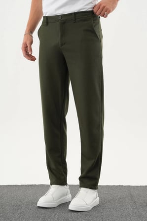 ARDEN Kışlık Kalın Slim Fit Kemerli Erkek Pantolon