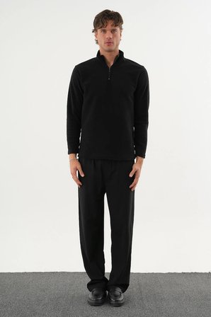 TUNDRA Regular Fit Kışlık Polar Siyah