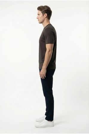 Korte Yeni Sezon Slim Fit Erkek Yumuşak Nefes Alan Tişört