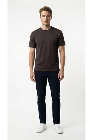 Korte Yeni Sezon Slim Fit Erkek Yumuşak Nefes Alan Tişört