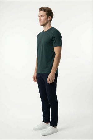 Korte Yeni Sezon Slim Fit Erkek Yumuşak Nefes Alan Tişört