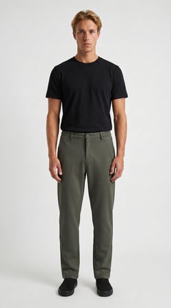 TALGET Kışlık Kalın Slim Fit Kemerli Erkek Pantolon